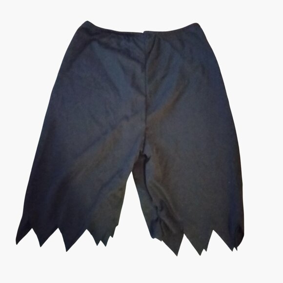 Black Pirate Costume Shorts Jagged Hem Kids Small - Picture 1 of 3